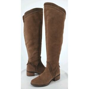 Vince Camuto Karinda Womens Size 7.5 Over The Knee Tan Suede Boots NEW.  C114